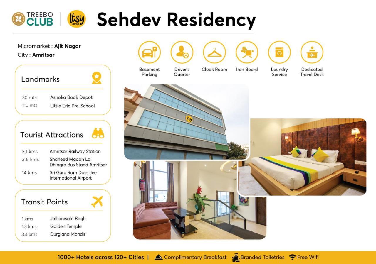אמריצר Itsy Hotels Sehdev Residency, Near Golden Temple מראה חיצוני תמונה